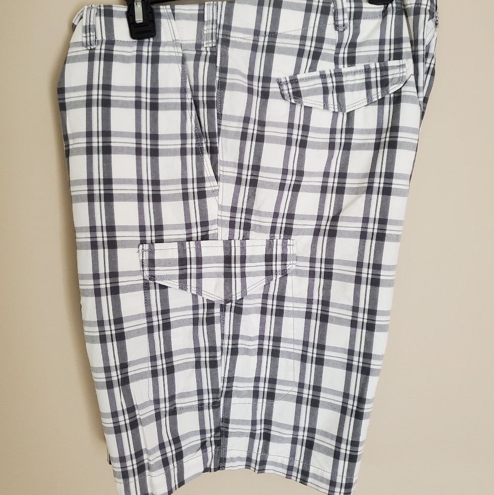 Dockers Plaid Cargo Shorts Mens Size 40